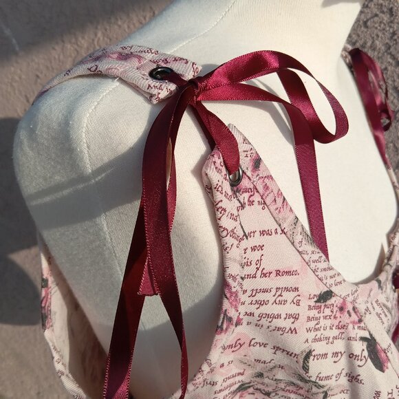 Hot Topic Thorn & Fable Corset Girls Crop Tank Top - Picture 5 of 9